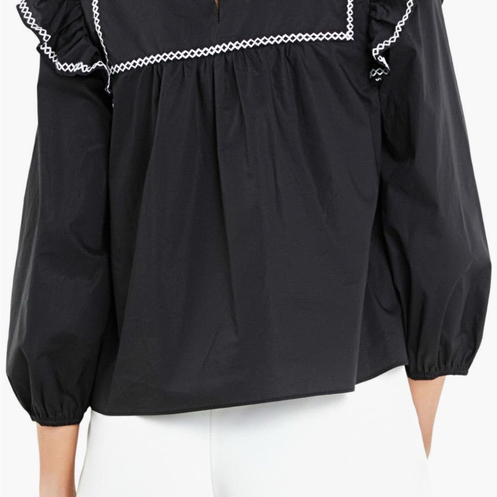 English Factory Embroidered Ruffle Balloon Top at NORDSTROMS NOW! - Picture 2 of 8